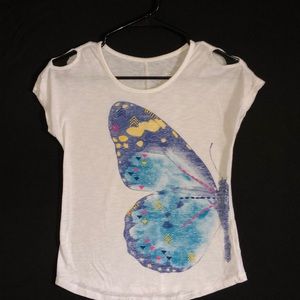 Blue Butterfly Shirt